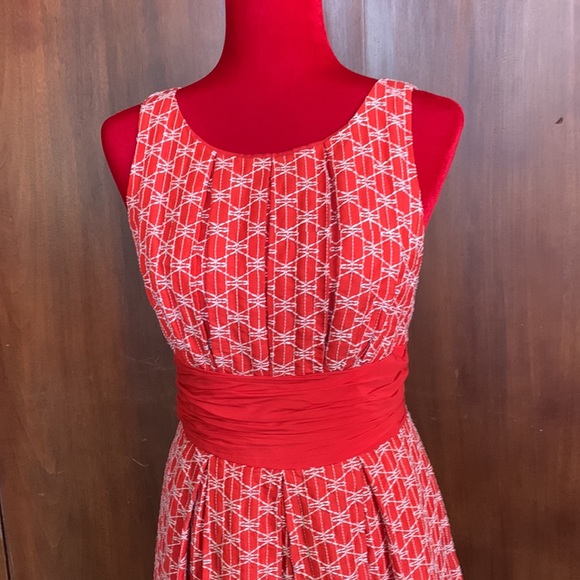 Tracy Reese Red Summer Frock with Embroidery - Picture 3 of 13